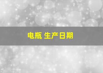 电瓶 生产日期